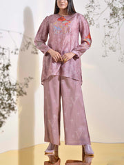 Rose Dust Vasansi Silk Printed Co Ord Set