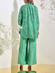 Green Floral Printed Co Ord Set