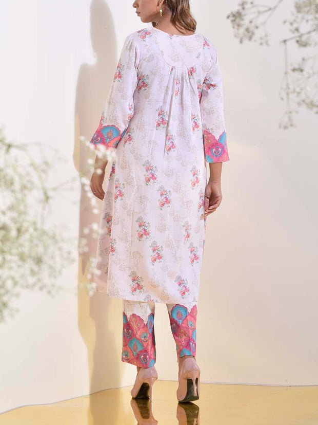 Off-White Vasansi Silk Printed Co Ord Set