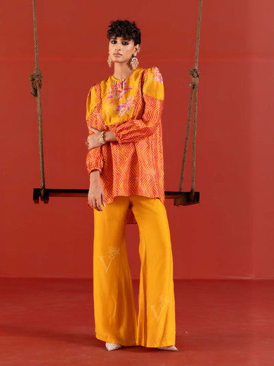 Yellow , Vasansi Silk , Leheriya Co Ord Set , leheriya , Co Ord set , pink , rakhiedit