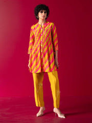 MTO, DD28, U2, Green, Vasansi Silk , Leheriya , Co Ord Set , leheriya Co Ord set , Pink , Red , Rakhiedit