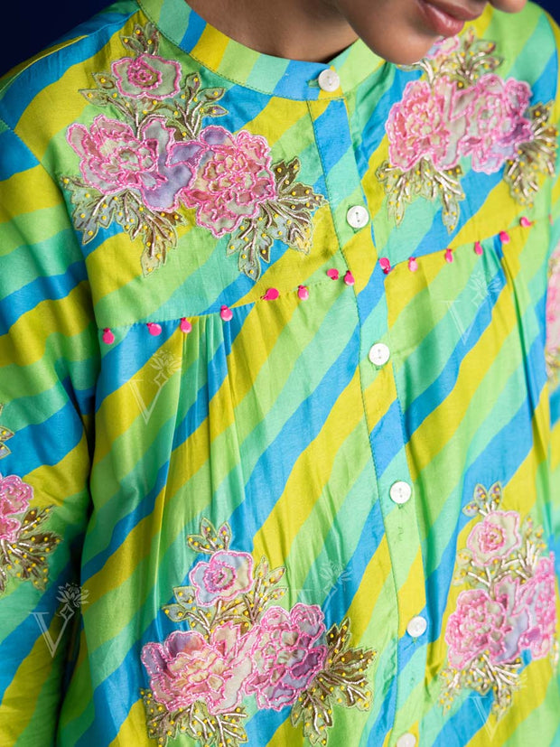 Light Green Vasansi Silk Co Ord Set