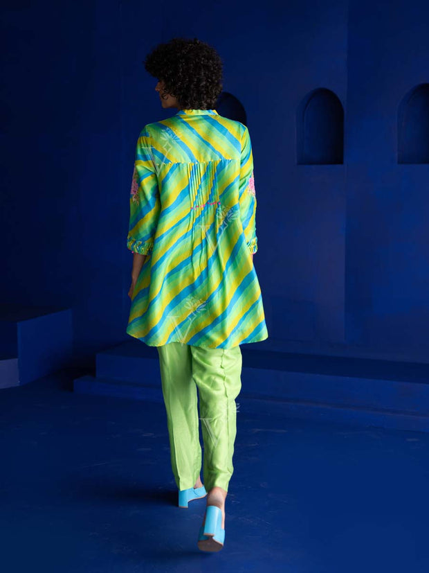 Light Green Vasansi Silk Co Ord Set