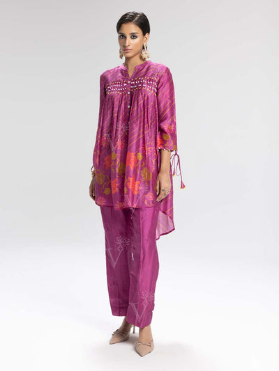 MTO, DD28, U2, Raspberry Pink ,  Vasansi Silk , Co Ord Set , leheriya Co Ord set , pink , rakhiedit , leheriya