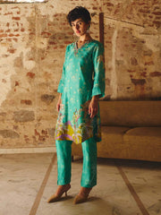 Green Embroidered Co-ord Set