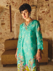 Green Embroidered Co-ord Set
