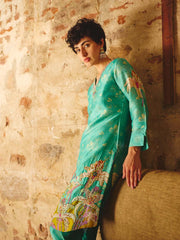 Green Embroidered Co-ord Set