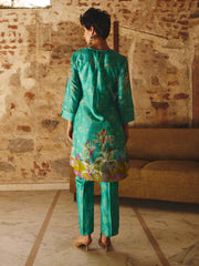 Green Embroidered Co-ord Set