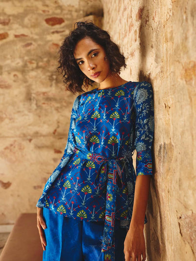 Blue Printed Co-ord Set