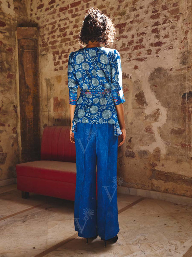 Blue Printed Co-ord Set
