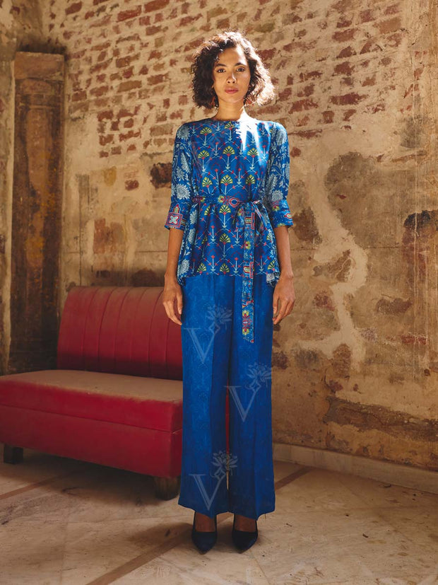 Blue Printed Co-ord Set