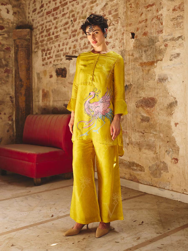 Yellow Printed Co-ord Set