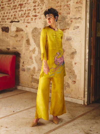 Yellow Printed Co-ord Set