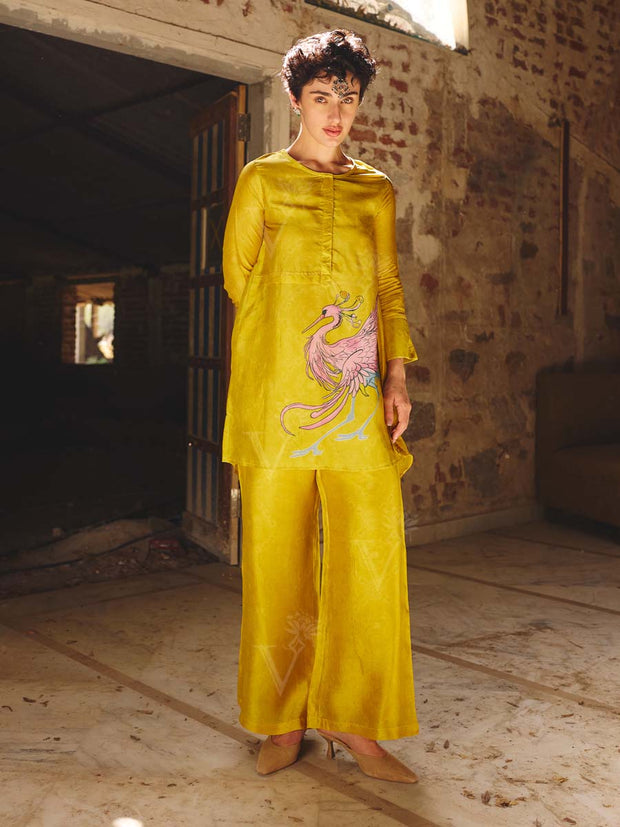 Yellow Printed Co-ord Set