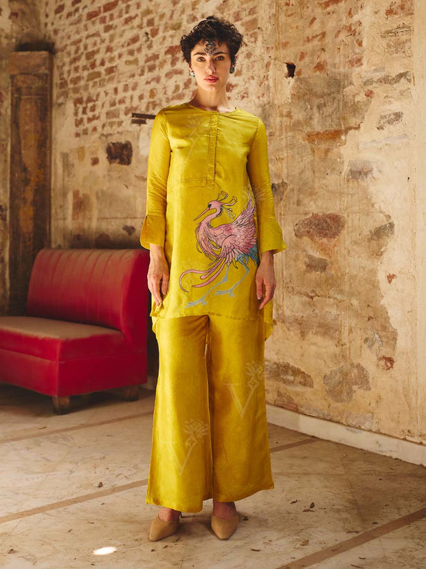 Yellow Printed Co-ord Set