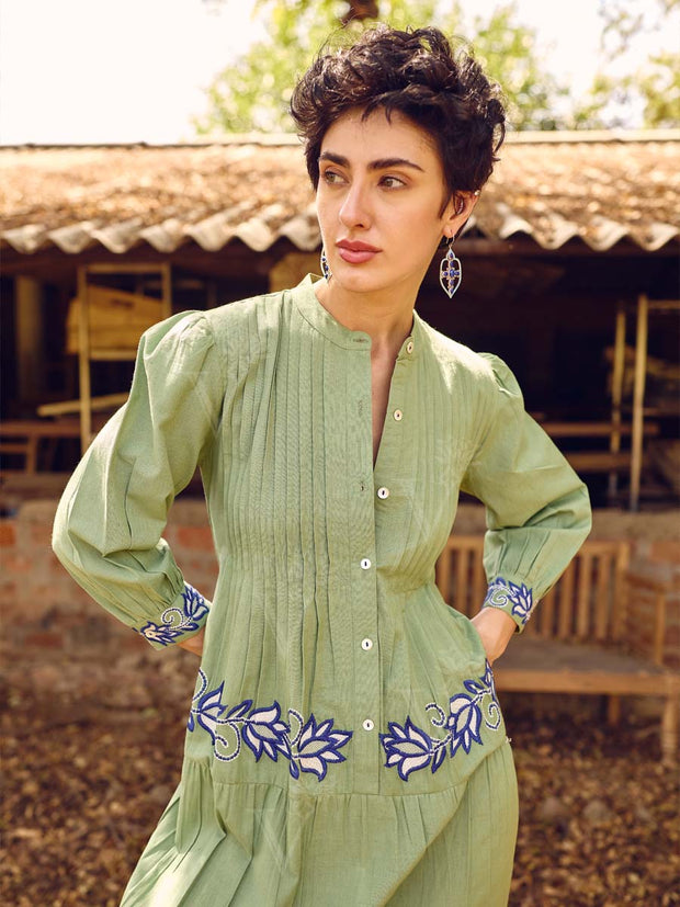 Green Cotton Dress