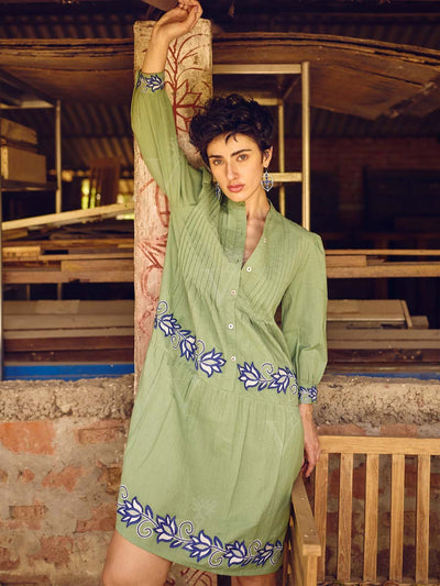 Green Cotton Dress