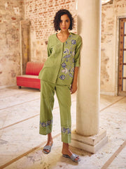 Green Cotton Co-ord Set