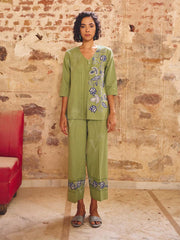 Green Cotton Co-ord Set