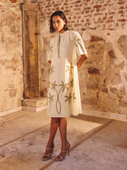 Off-White Cotton Dress