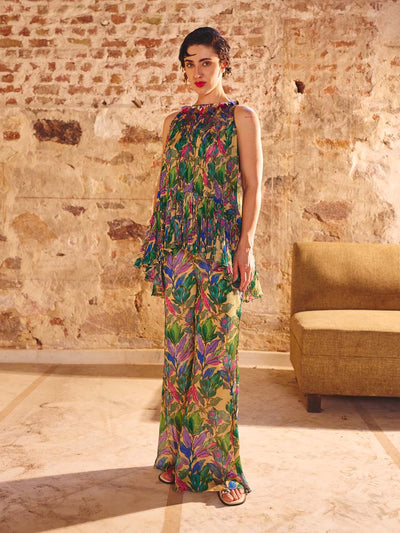 Multi Color Floral Printed Co-ord Set