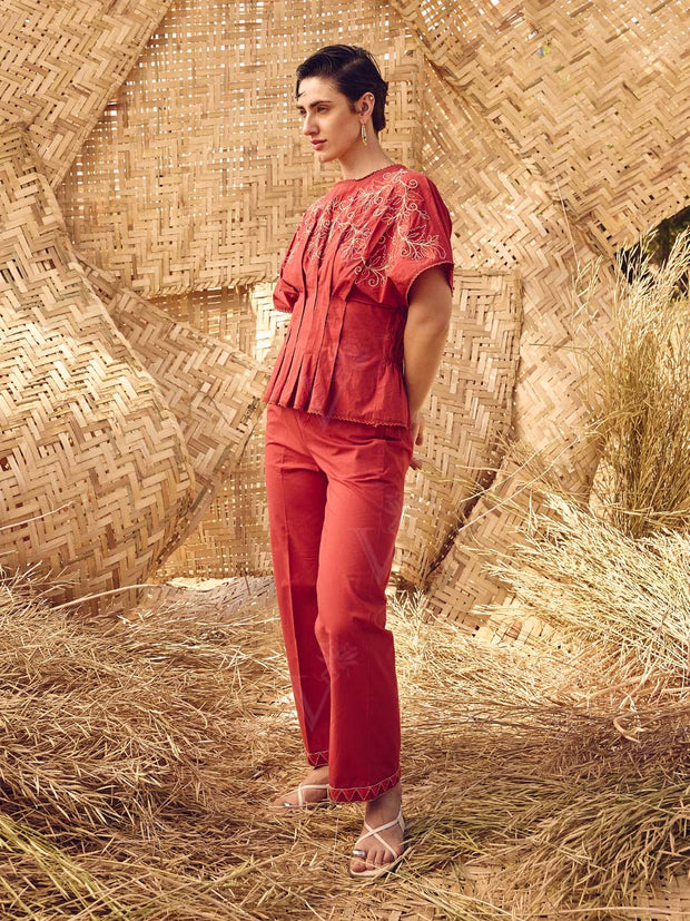 Maroon Co-ord Set
