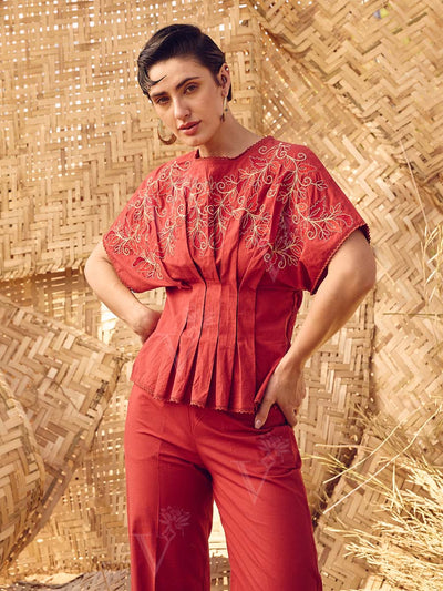 Maroon Co-ord Set