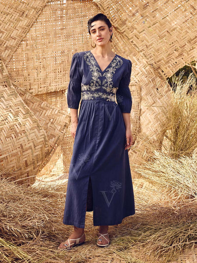 Blue Cotton Dress