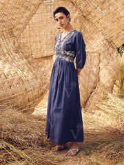 Blue Cotton Dress