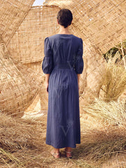 Blue Cotton Dress