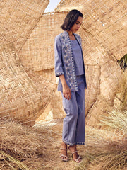 Blue Cotton Co-ord Set