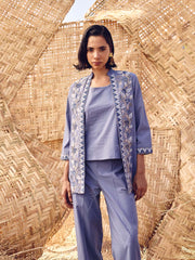 Blue Cotton Co-ord Set