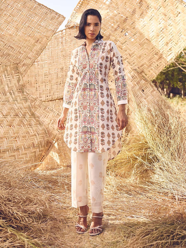White Printed Co-ord Set