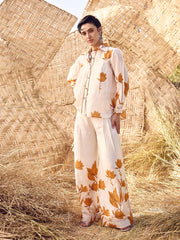 White and Yellow  Co-ord Set