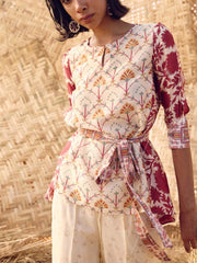 Ivory and Pink  Co-ord Set 