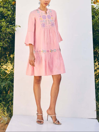Pink Cotton Dress 