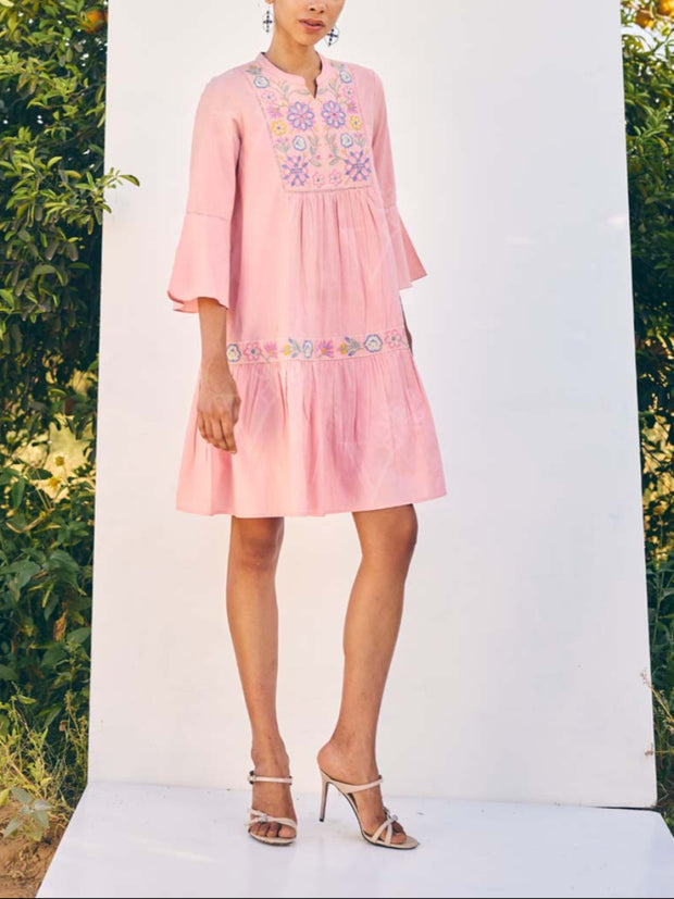 Pink Cotton Dress 