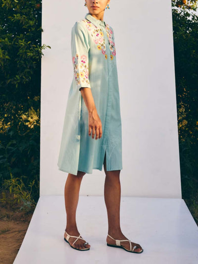 Blue Cotton Dress 