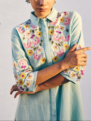 Blue Cotton Dress 