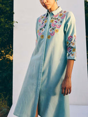 Blue Cotton Dress 