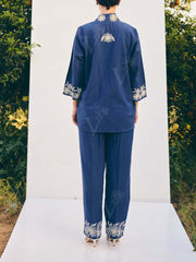 Blue Cotton Co-ord Set