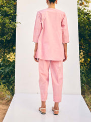 Pink Cotton Co-ord Set