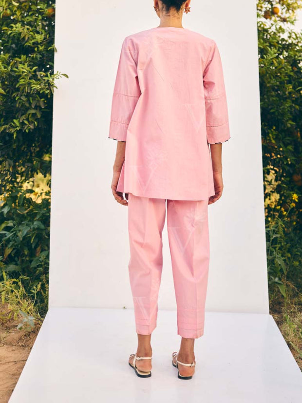 Pink Cotton Co-ord Set