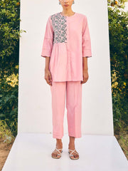Pink Cotton Co-ord Set
