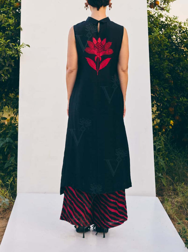 Red and Black Printed Co-ord Set