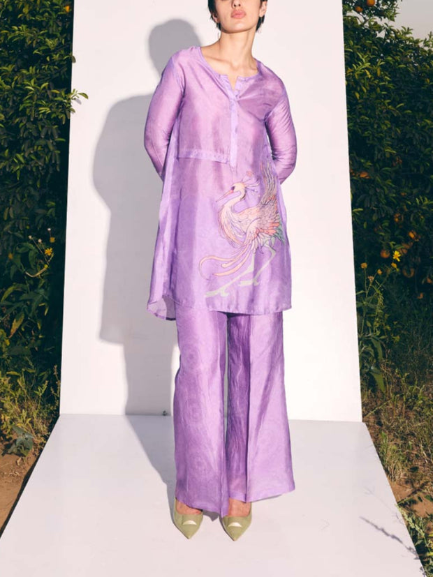 Lavender Printed Co-ord Set