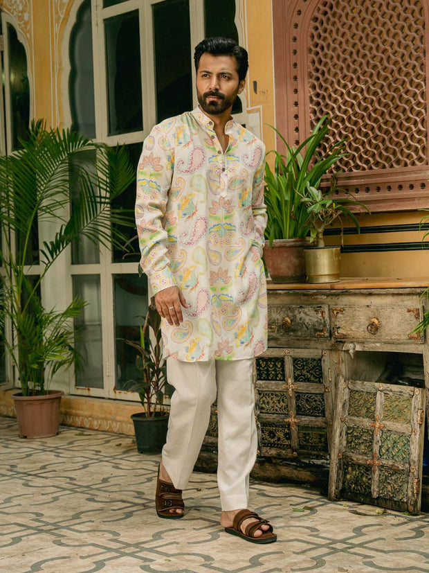 Pastel Paisley Ganganagery Kurta