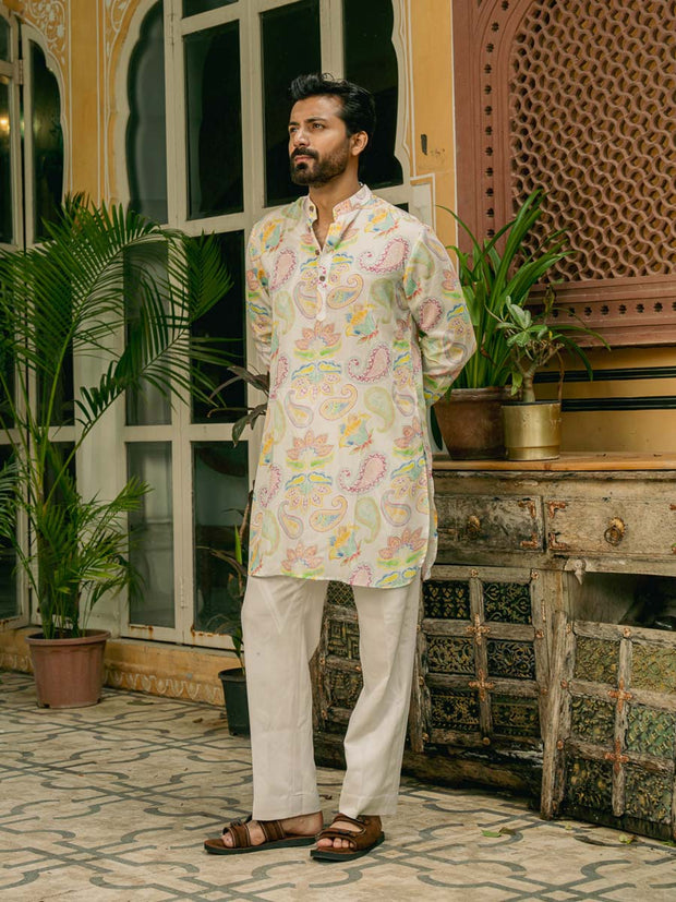 Pastel Paisley Ganganagery Kurta