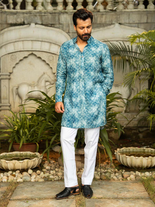 Indigo Mist Ganganagery Kurta