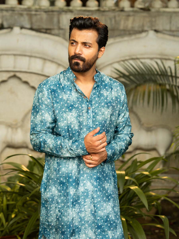 Indigo Mist Ganganagery Kurta